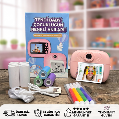 Termal Baskılı Çocuk Fotoğraf Makinesi (Anında Çıktı)