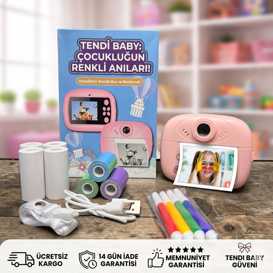 Termal Baskılı Çocuk Fotoğraf Makinesi (Anında Çıktı)